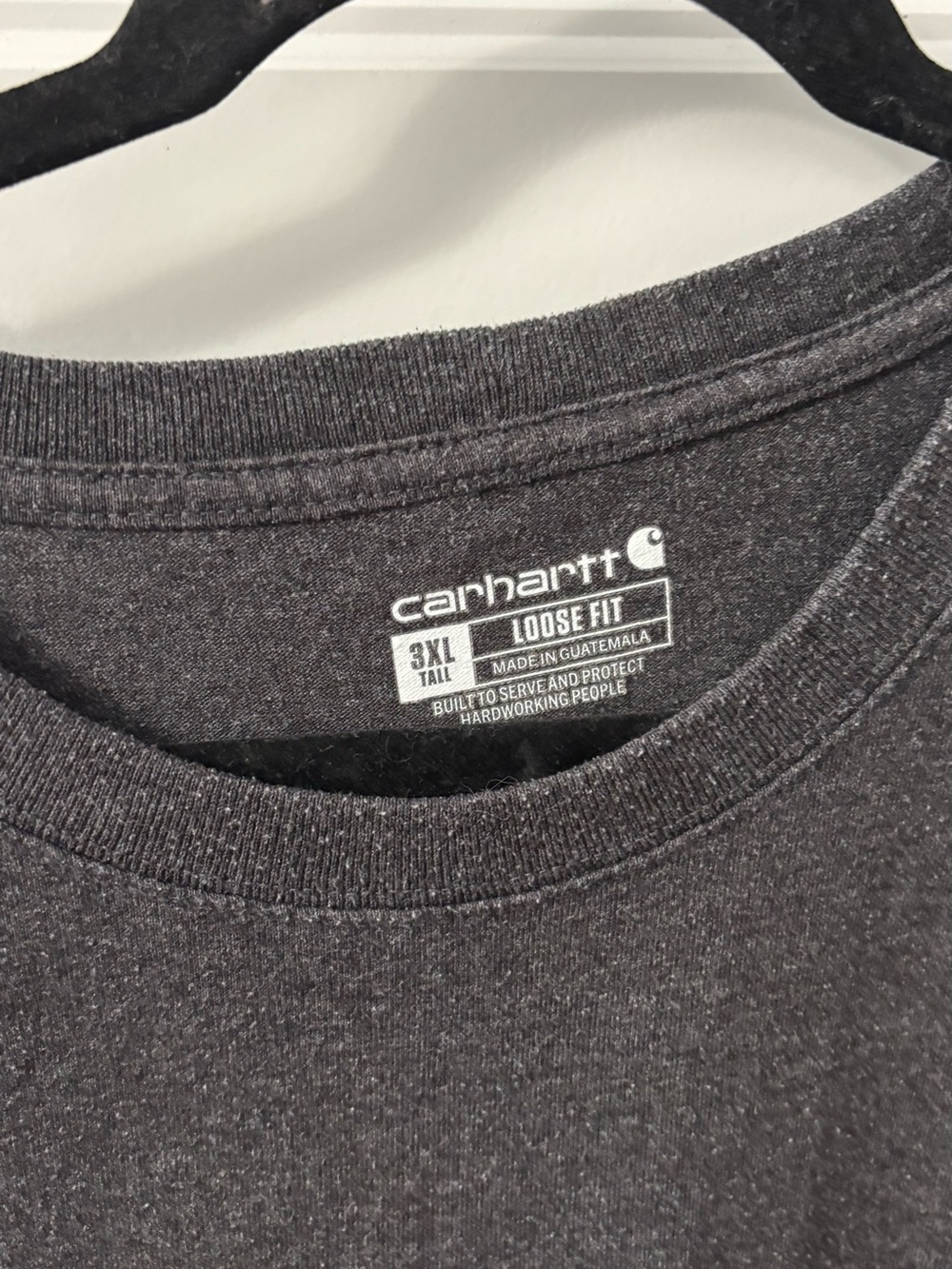 Carhartt Men's Crewneck loose fit 3XL Tall Dark Gray T-Shirt